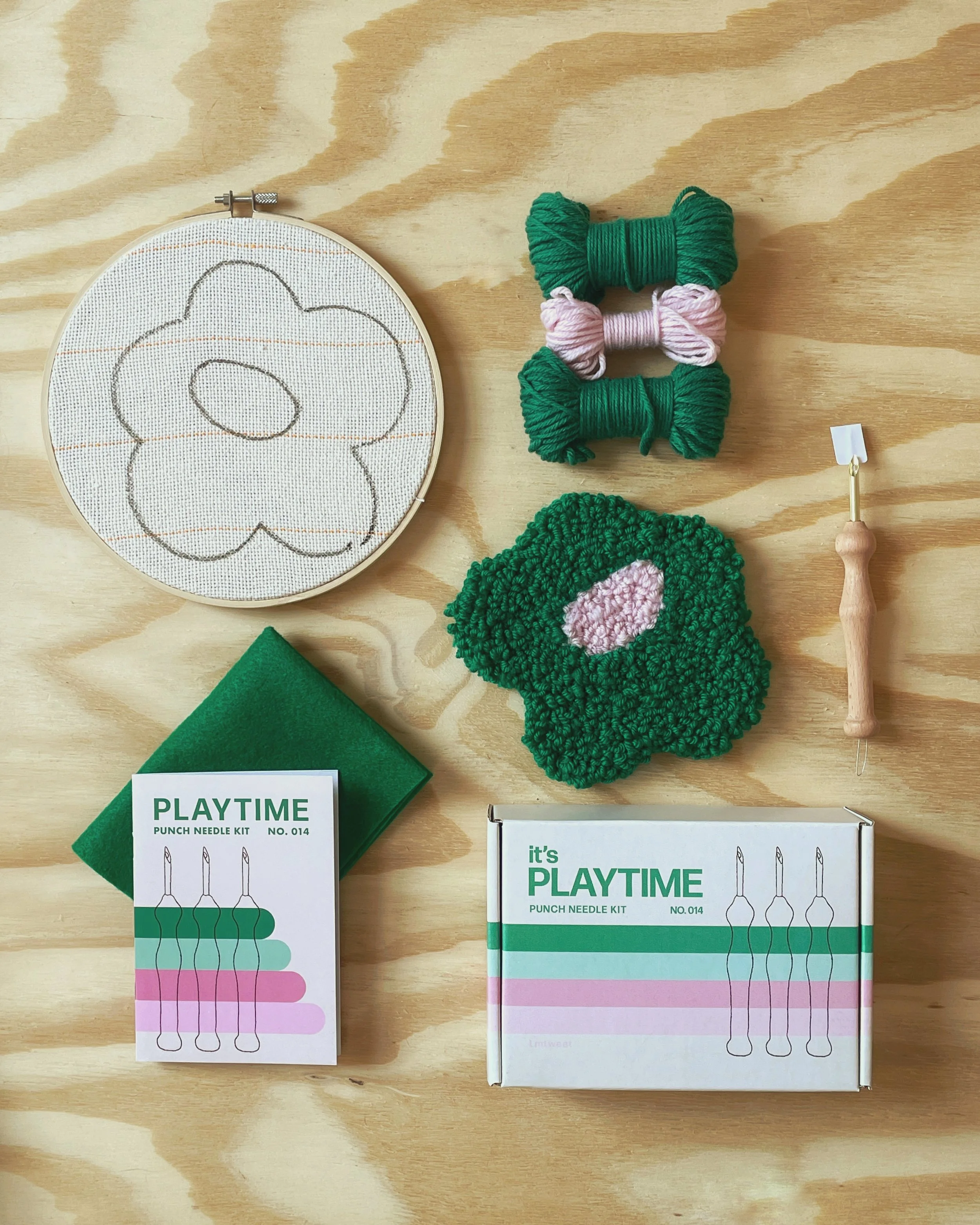 funky flower punch needle kit — LMTWEET | art & design